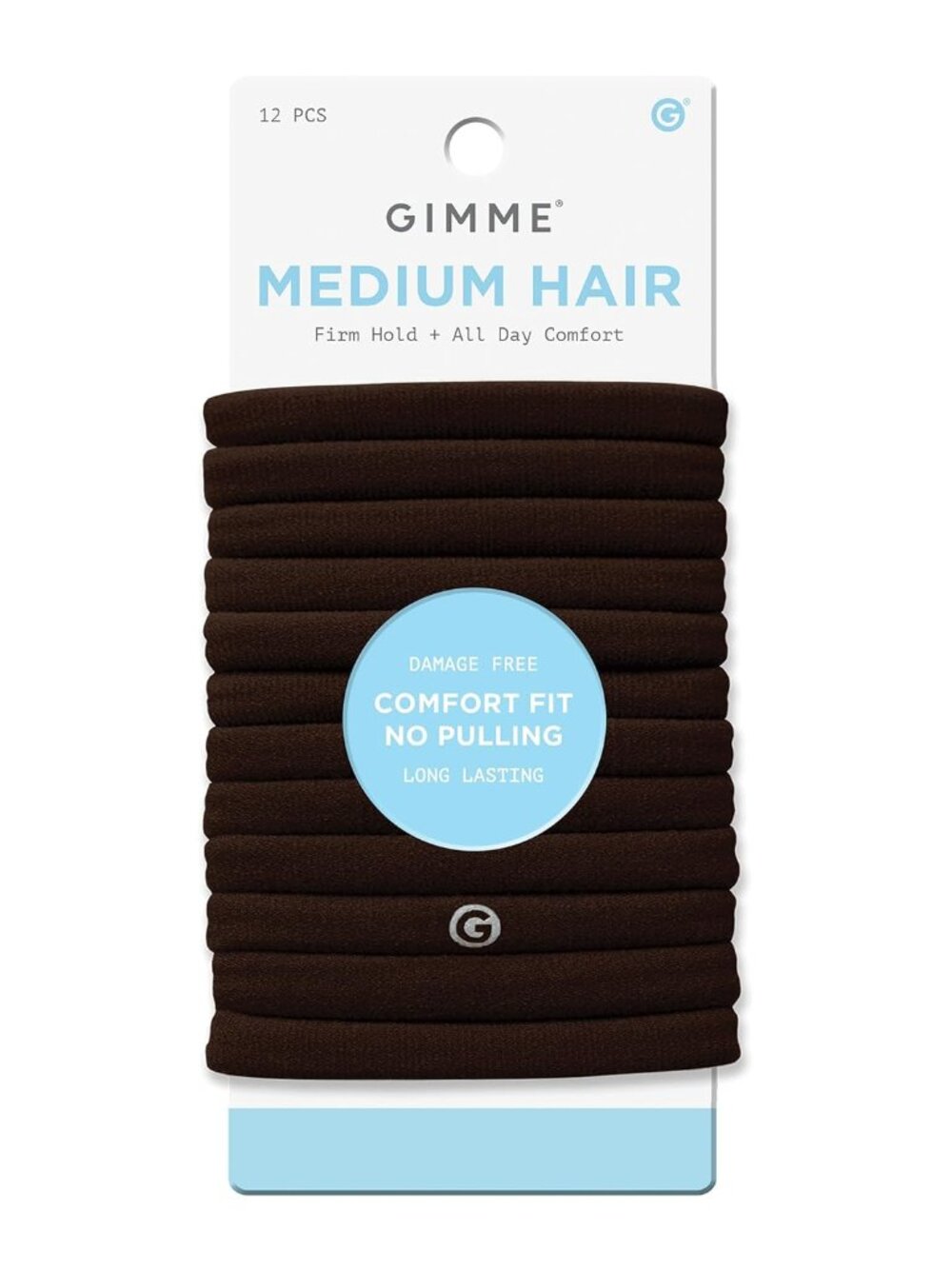 Beauty Medium Hair Bands - Patent-Pending Seamless Nylon & Spandex Ties for All